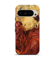 Pixel 9 Pro Wood Live Edge Phone Case - Alexander (Red, 725081)