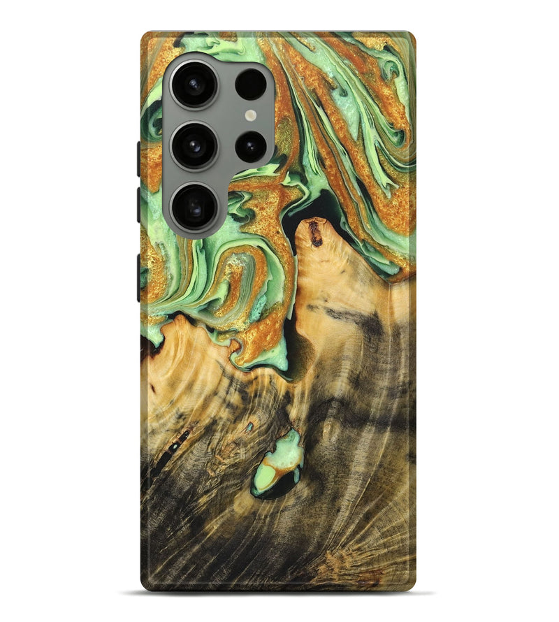 Galaxy S24 Ultra Wood Live Edge Phone Case - Easton (Green, 725086)