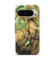 Pixel 9 Pro Wood Live Edge Phone Case - Easton (Green, 725086)