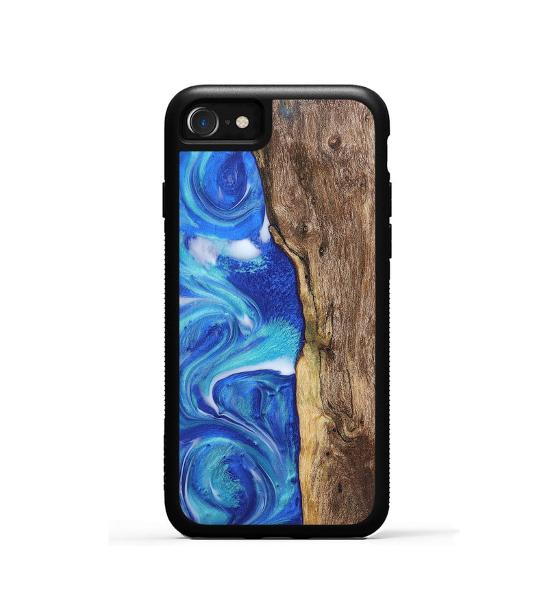 iPhone SE Wood Phone Case - Gene (Blue, 725125)