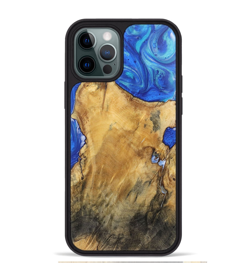 iPhone 12 Pro Max Wood Phone Case - Arturo (Blue, 725131)