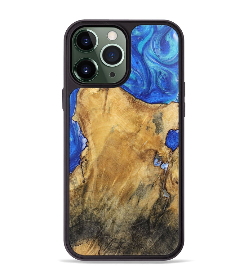 iPhone 13 Pro Max Wood Phone Case - Arturo (Blue, 725131)