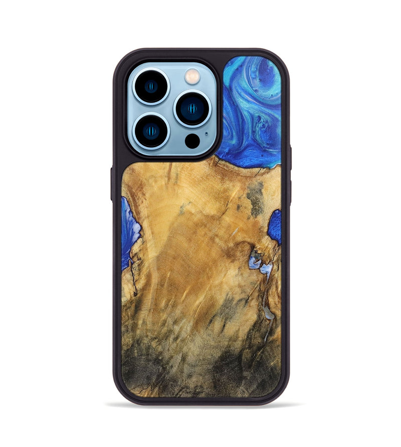 iPhone 14 Pro Wood Phone Case - Arturo (Blue, 725131)