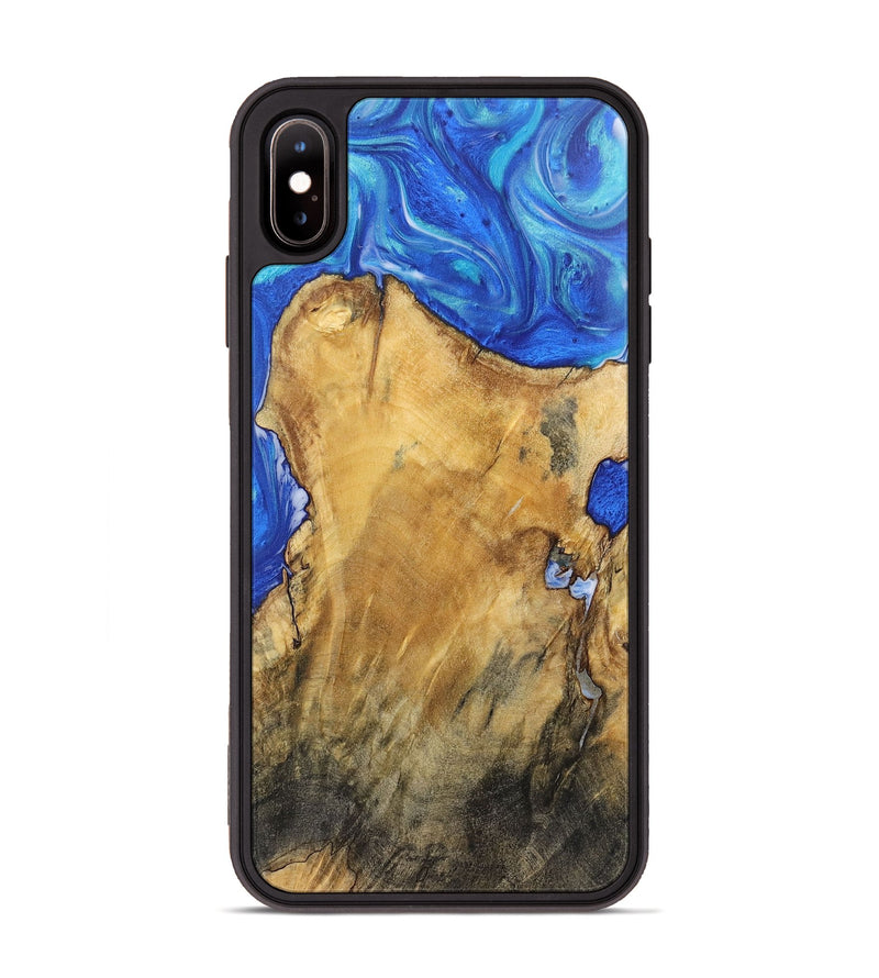 iPhone Xs Max Wood Phone Case - Arturo (Blue, 725131)