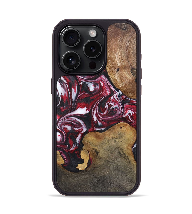 iPhone 15 Pro Wood Phone Case - Armando (Red, 725144)