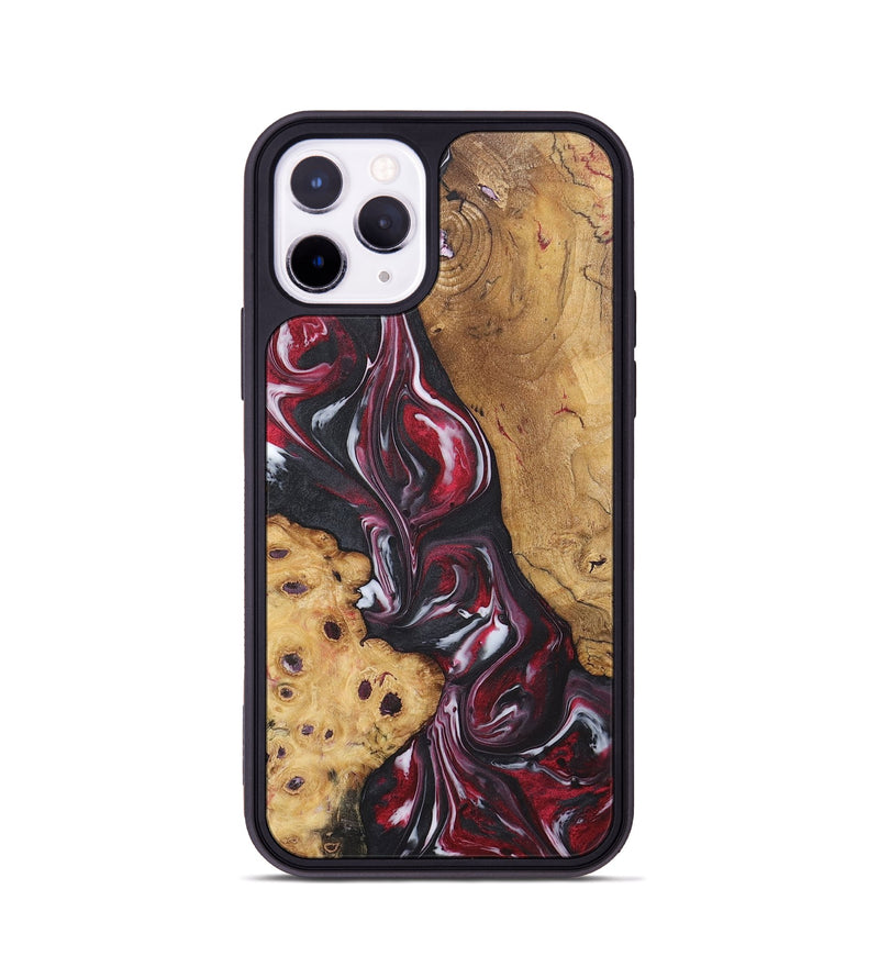 iPhone 11 Pro Wood Phone Case - Trevor (Red, 725145)