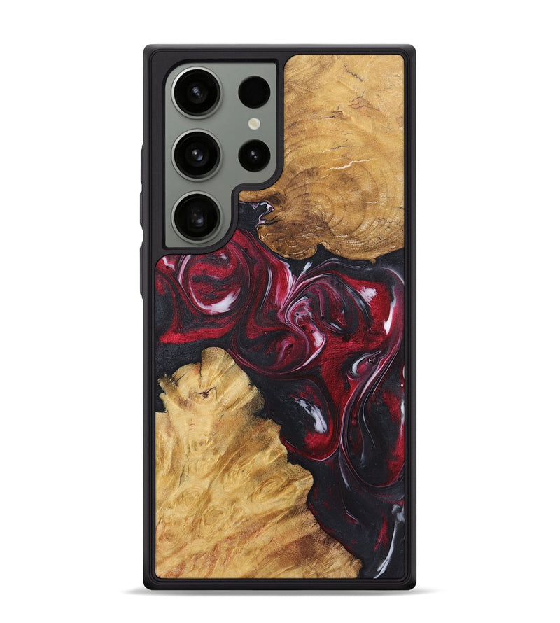 Galaxy S24 Ultra Wood Phone Case - Pamela (Red, 725146)