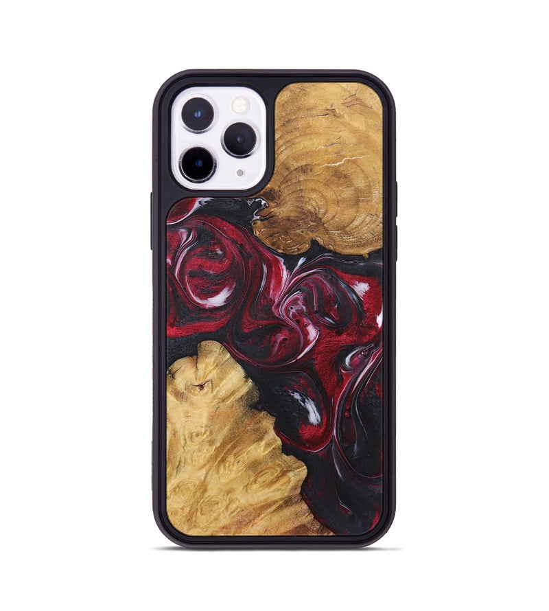 iPhone 11 Pro Wood Phone Case - Pamela (Red, 725146)