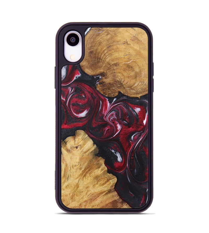 iPhone Xr Wood Phone Case - Pamela (Red, 725146)