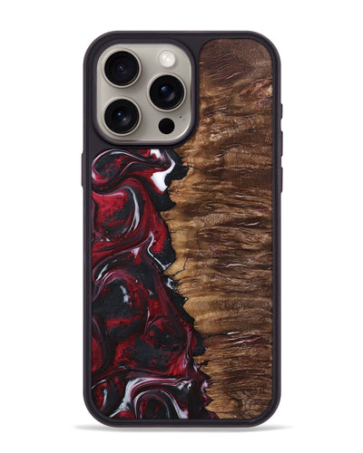 iPhone 15 Pro Max Wood Phone Case - Terrell (Red, 725147)