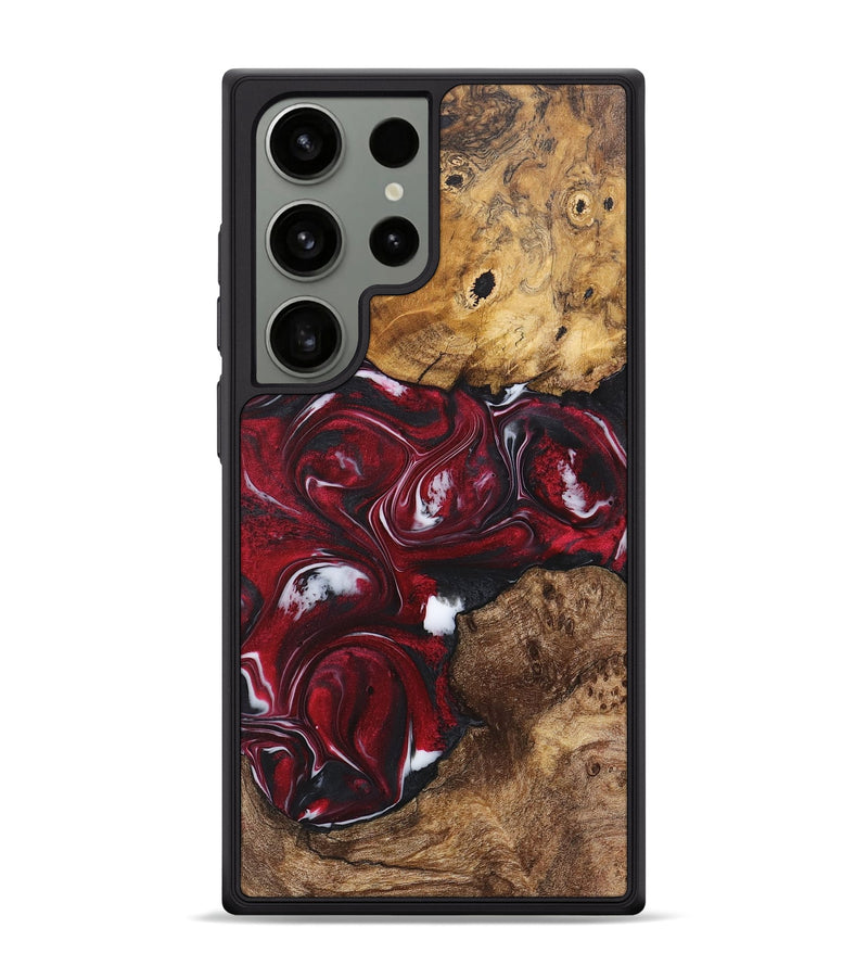 Galaxy S24 Ultra Wood Phone Case - Cyrus (Red, 725155)