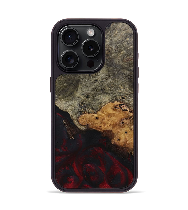 iPhone 15 Pro Wood Phone Case - Penelope (Red, 725162)