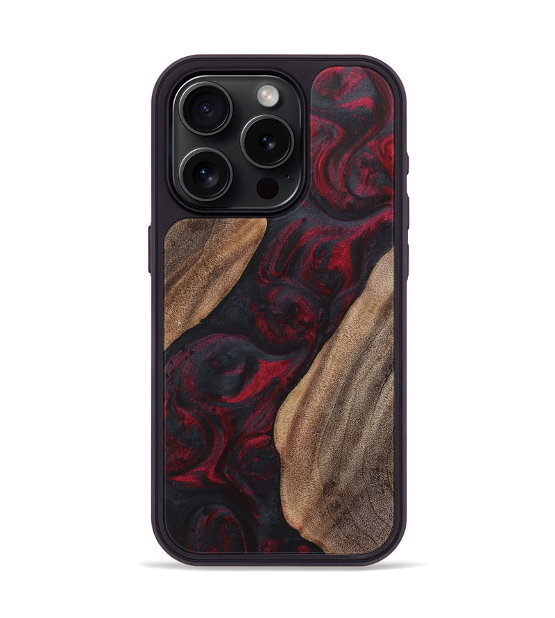 iPhone 15 Pro Wood Phone Case - Landon (Red, 725164)