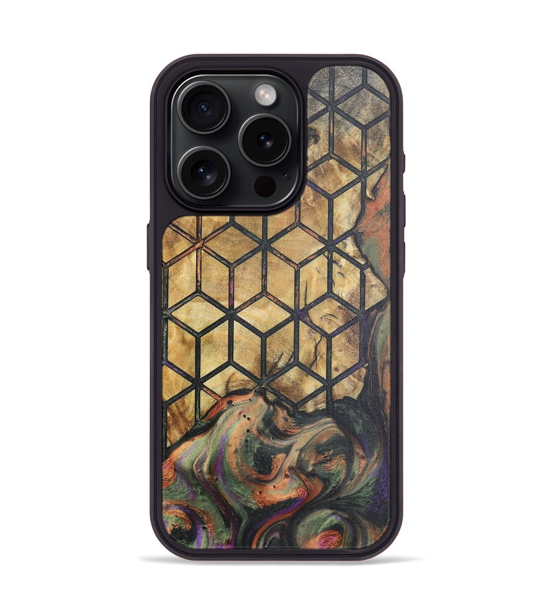 iPhone 15 Pro Wood Phone Case - Ray (Pattern, 725180)