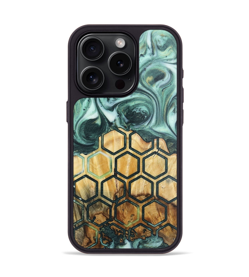 iPhone 15 Pro Wood Phone Case - Lizzie (Pattern, 725181)