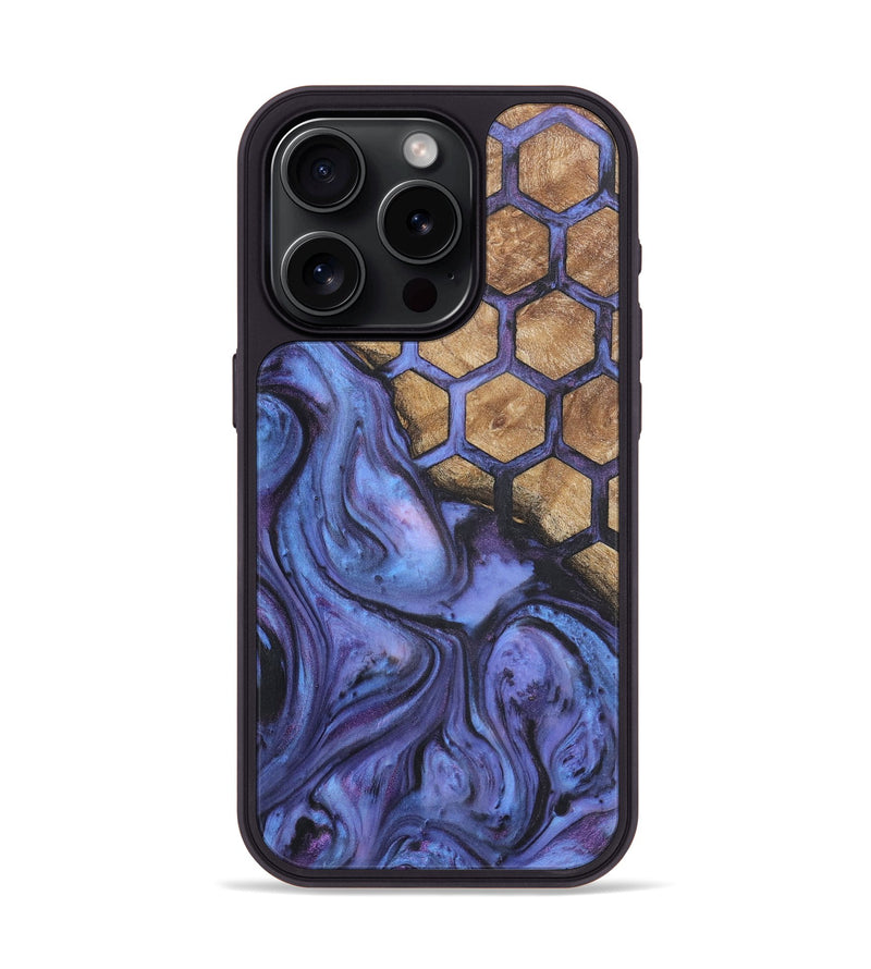 iPhone 15 Pro Wood Phone Case - Kaleb (Pattern, 725183)