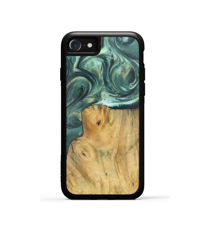 iPhone SE Wood Phone Case - Andrew (Green, 725197)