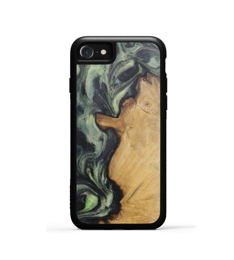 iPhone SE Wood Phone Case - Drew (Green, 725204)