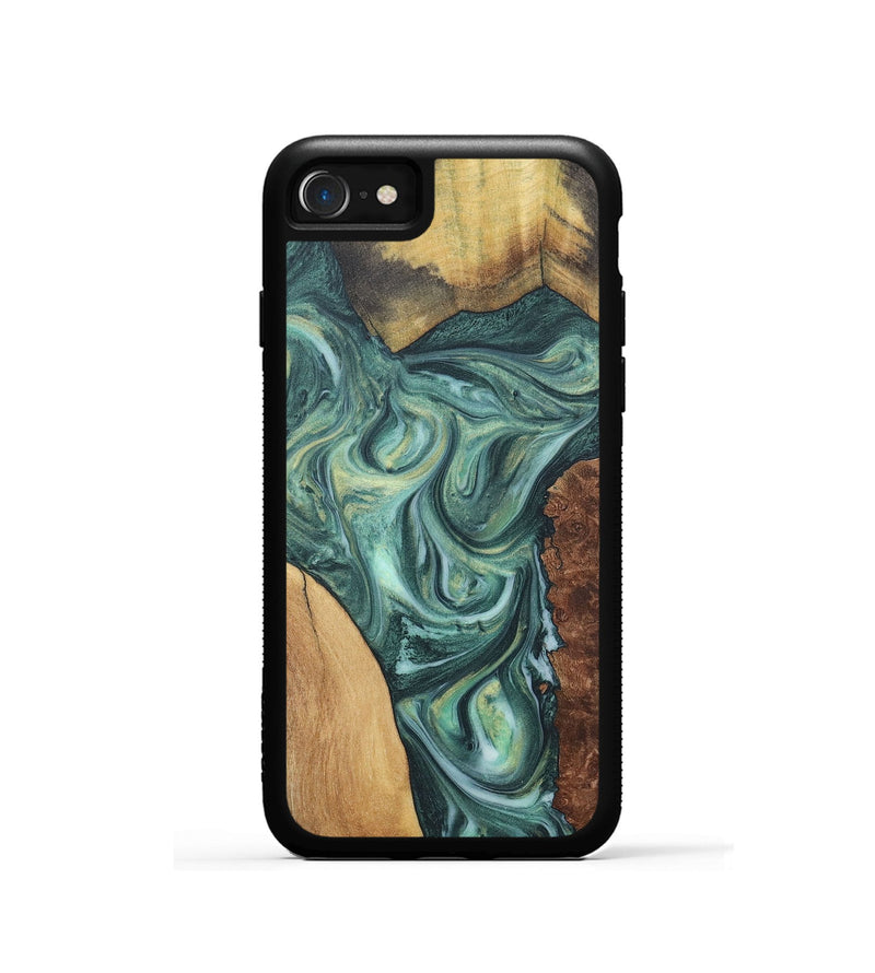 iPhone SE Wood Phone Case - Ralph (Green, 725213)