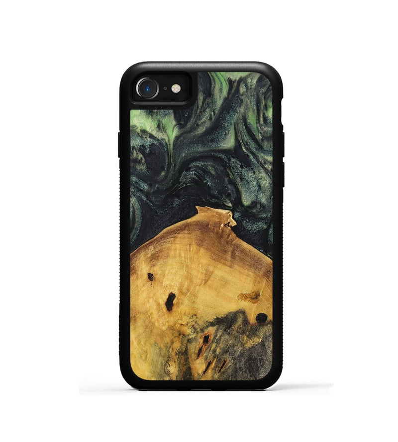 iPhone SE Wood Phone Case - Quinn (Green, 725219)