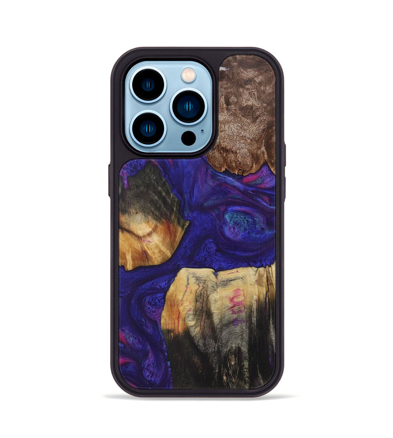 iPhone 14 Pro Wood Phone Case - Kane (Purple, 725245)