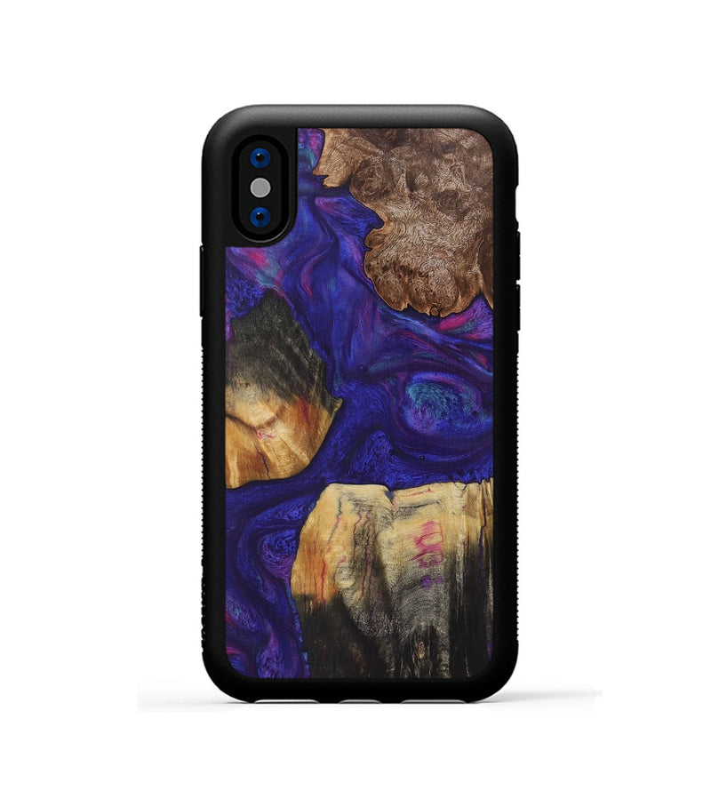 iPhone Xs Wood Phone Case - Kane (Purple, 725245)