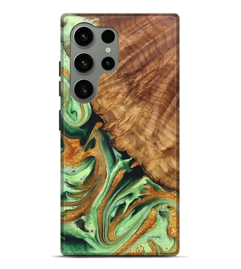 Galaxy S24 Ultra Wood Live Edge Phone Case - Kaitlyn (Green, 725257)