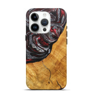 iPhone 15 Pro Wood Live Edge Phone Case - Dora (Red, 725258)