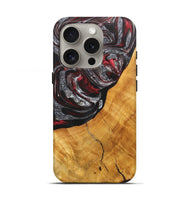 iPhone 16 Pro Wood Live Edge Phone Case - Dora (Red, 725258)