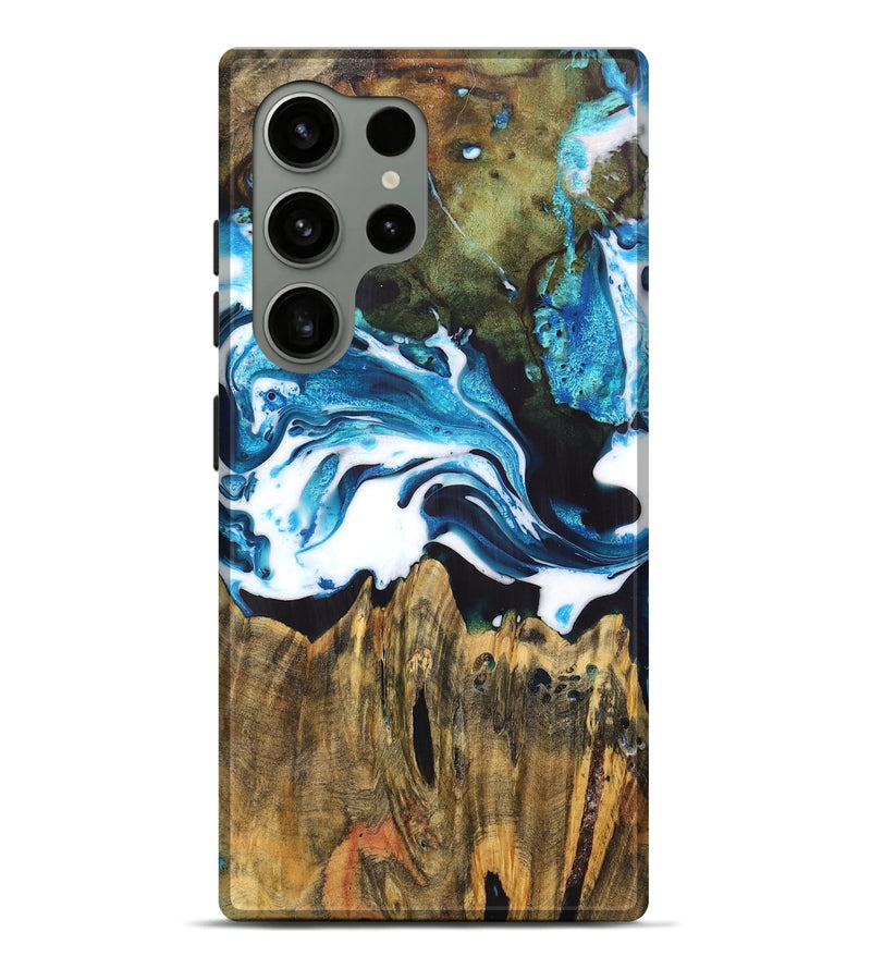 Galaxy S24 Ultra Wood Live Edge Phone Case - Mckenzie (Blue, 725259)