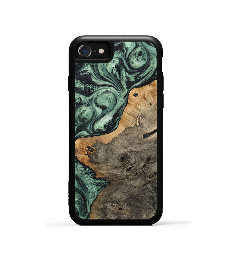 iPhone SE Wood Phone Case - Katie (Green, 725288)