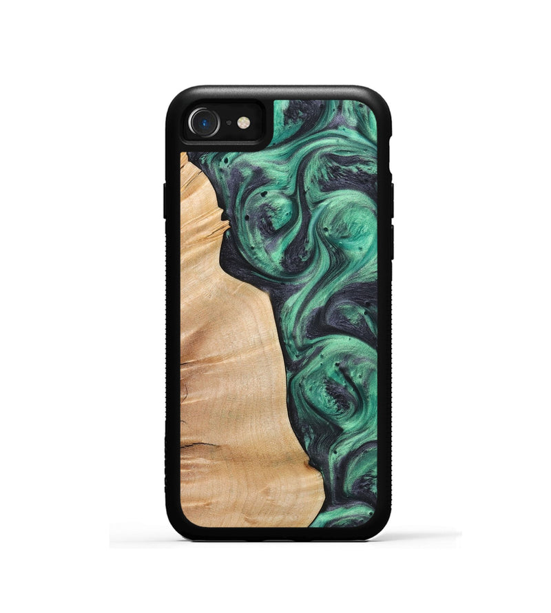 iPhone SE Wood Phone Case - Paige (Green, 725303)