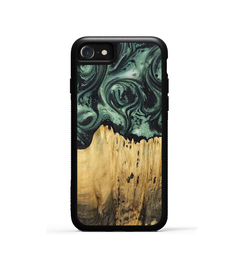 iPhone SE Wood Phone Case - Rowan (Green, 725309)