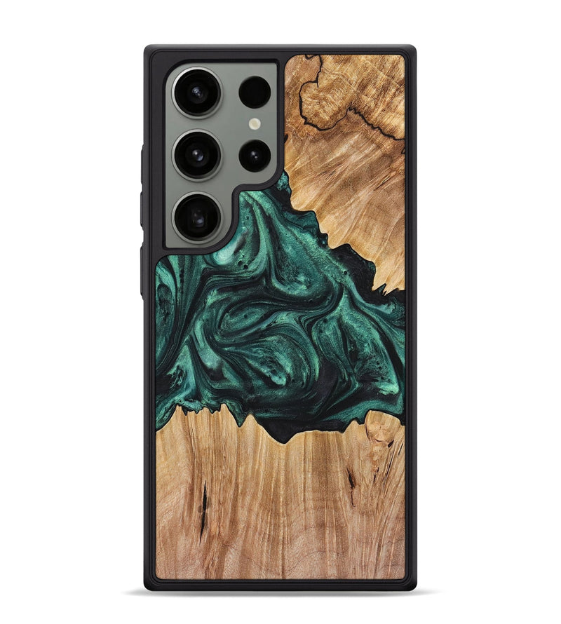 Galaxy S24 Ultra Wood Phone Case - Tamara (Green, 725311)