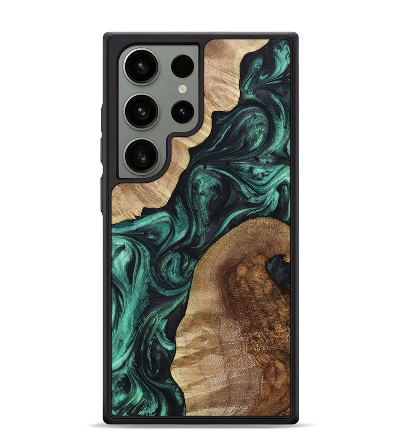 Galaxy S24 Ultra Wood Phone Case - Brian (Green, 725323)