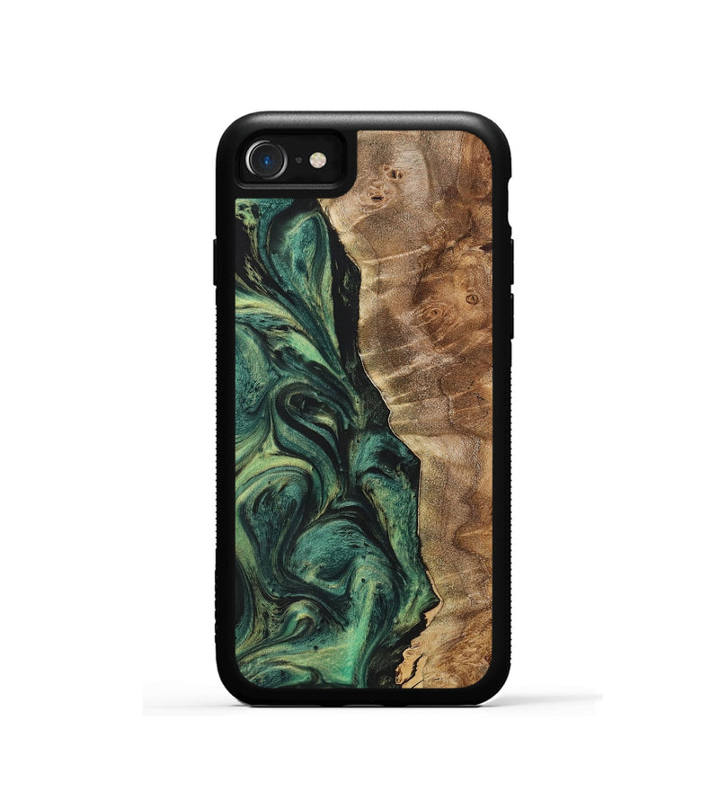 iPhone SE Wood Phone Case - Tyler (Green, 725326)