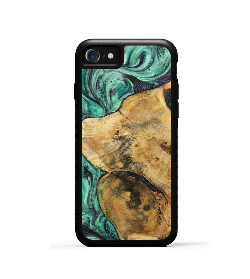 iPhone SE Wood Phone Case - Eden (Green, 725342)