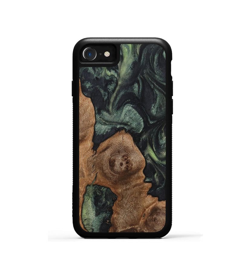 iPhone SE Wood Phone Case - Kaylie (Green, 725373)