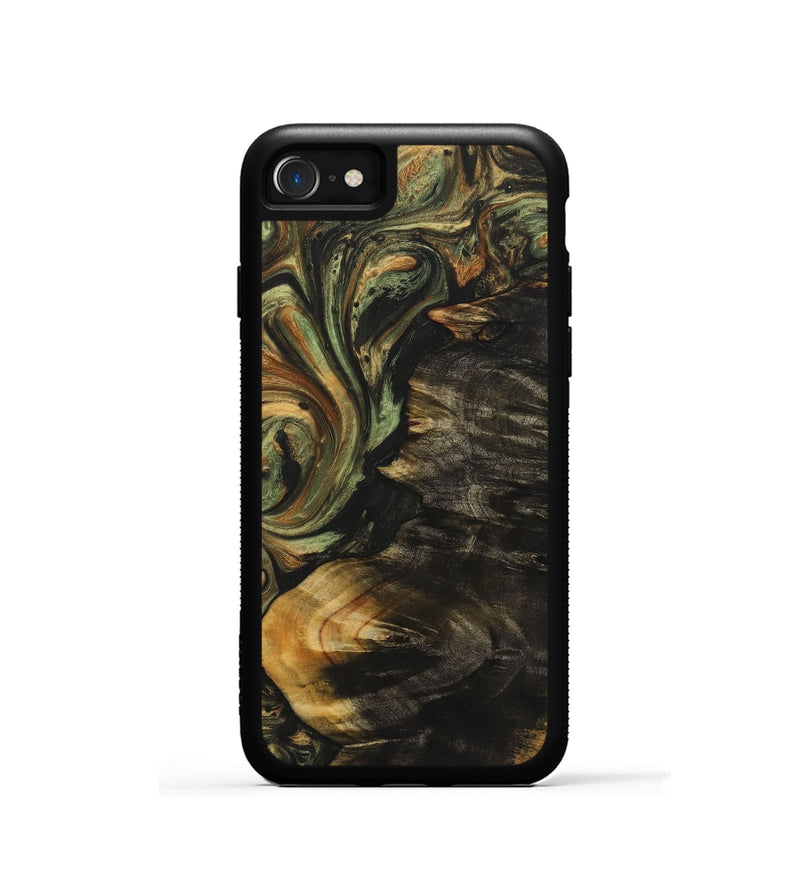 iPhone SE Wood Phone Case - Lesley (Green, 725419)