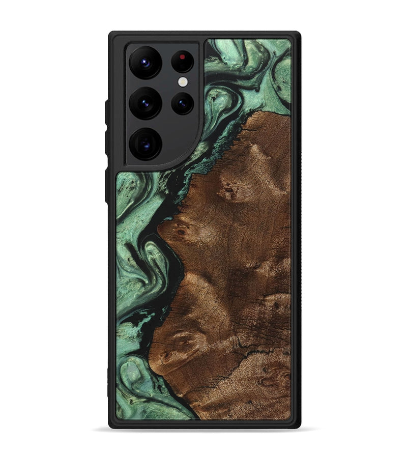 Galaxy S22 Ultra Wood Phone Case - Marc (Green, 725432)