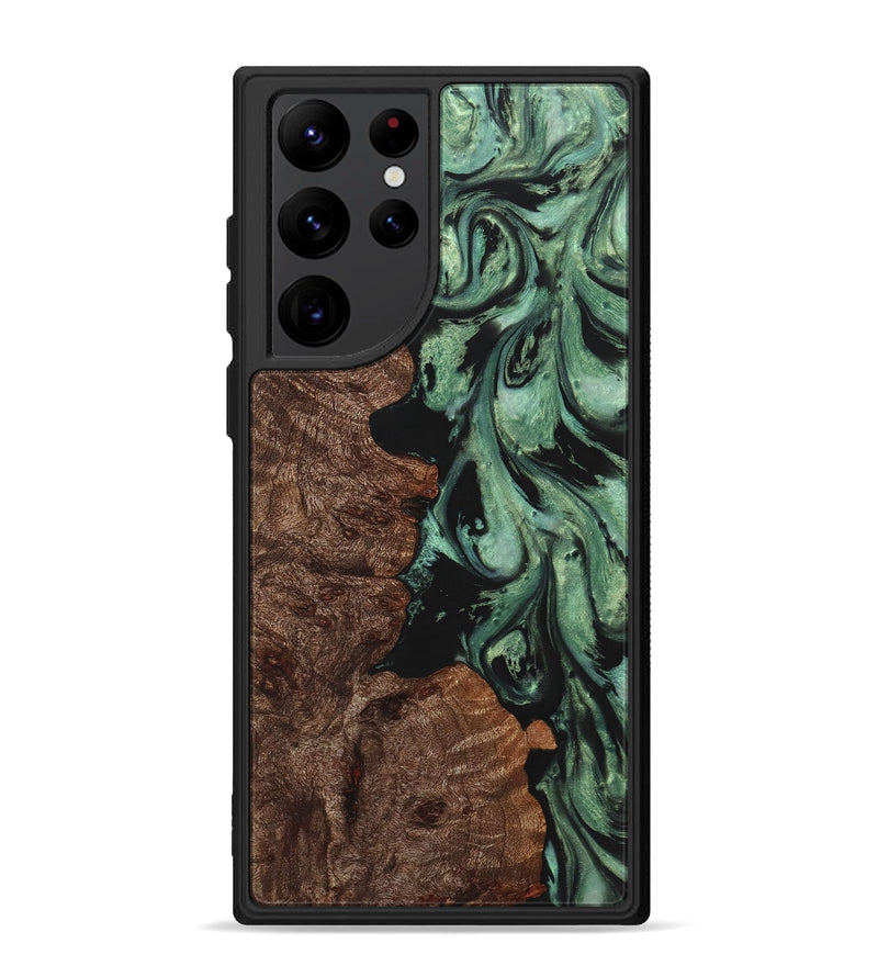 Galaxy S22 Ultra Wood Phone Case - Muriel (Green, 725433)