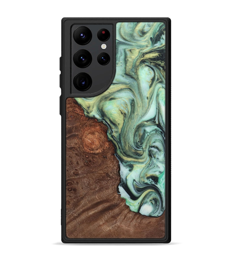 Galaxy S22 Ultra Wood Phone Case - Malachi (Green, 725442)