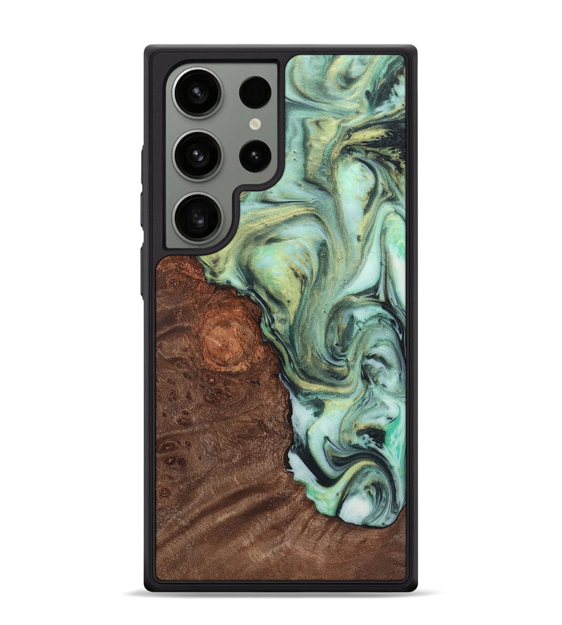 Galaxy S24 Ultra Wood Phone Case - Malachi (Green, 725442)