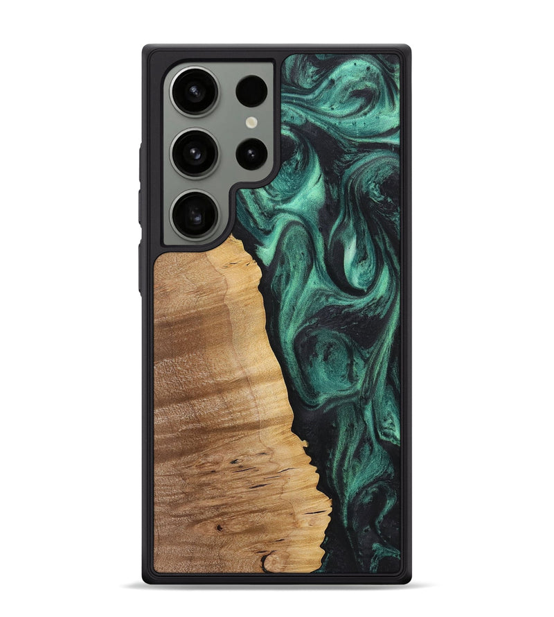 Galaxy S24 Ultra Wood Phone Case - Alison (Green, 725470)