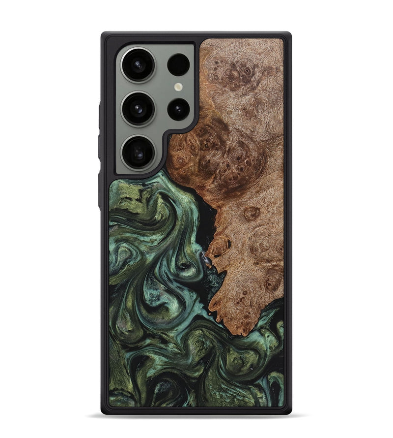 Galaxy S24 Ultra Wood Phone Case - Brendon (Green, 725476)