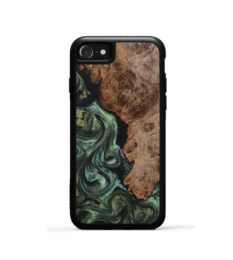 iPhone SE Wood Phone Case - Brendon (Green, 725476)