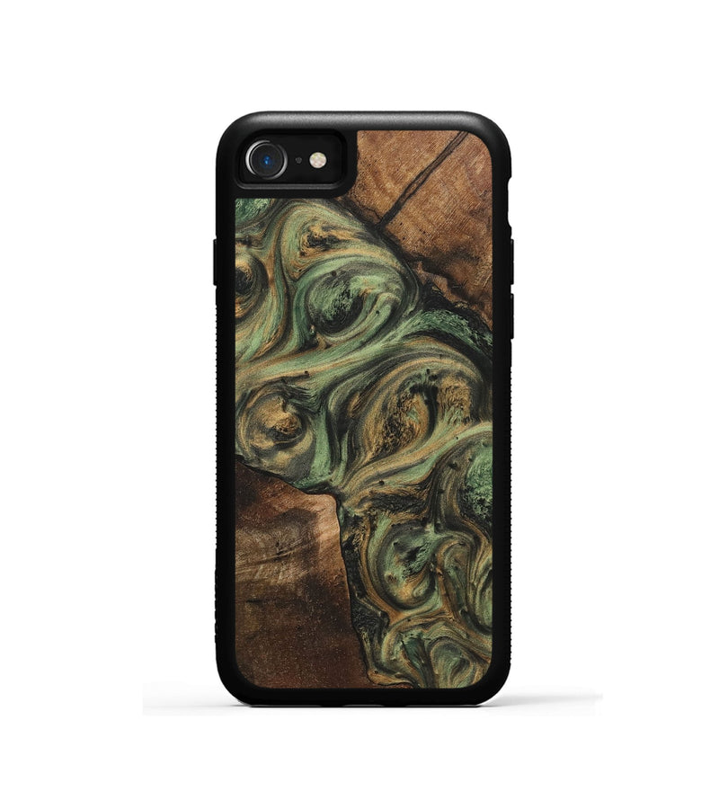 iPhone SE Wood Phone Case - Everett (Green, 725479)