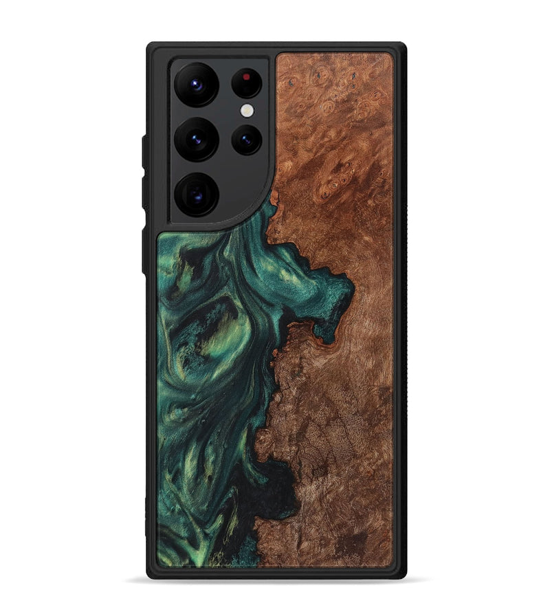 Galaxy S22 Ultra Wood Phone Case - Bonnie (Green, 725488)