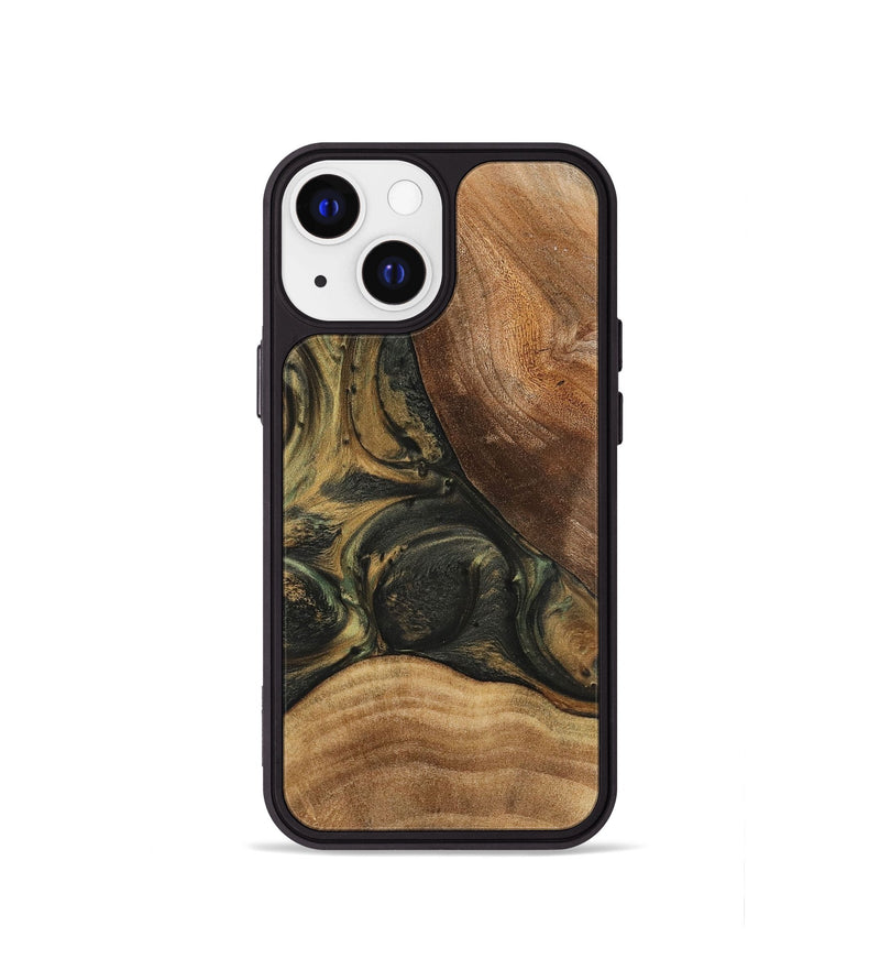 iPhone 13 mini Wood Phone Case - Emily (Green, 725496)