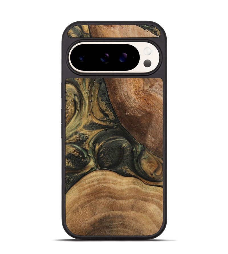 Pixel 9 Wood Phone Case - Emily (Green, 725496)